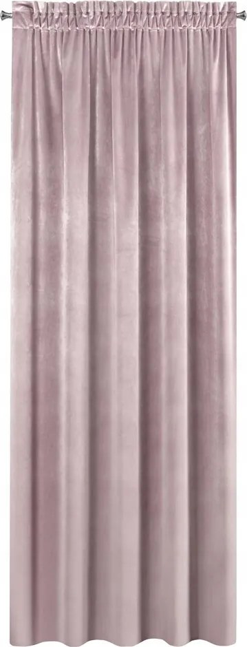 Gyönyörű bársony függöny Divatos Púder színű szalag