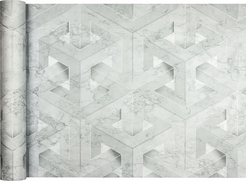 Lenyűgöző geometria tapéta 3D hatással