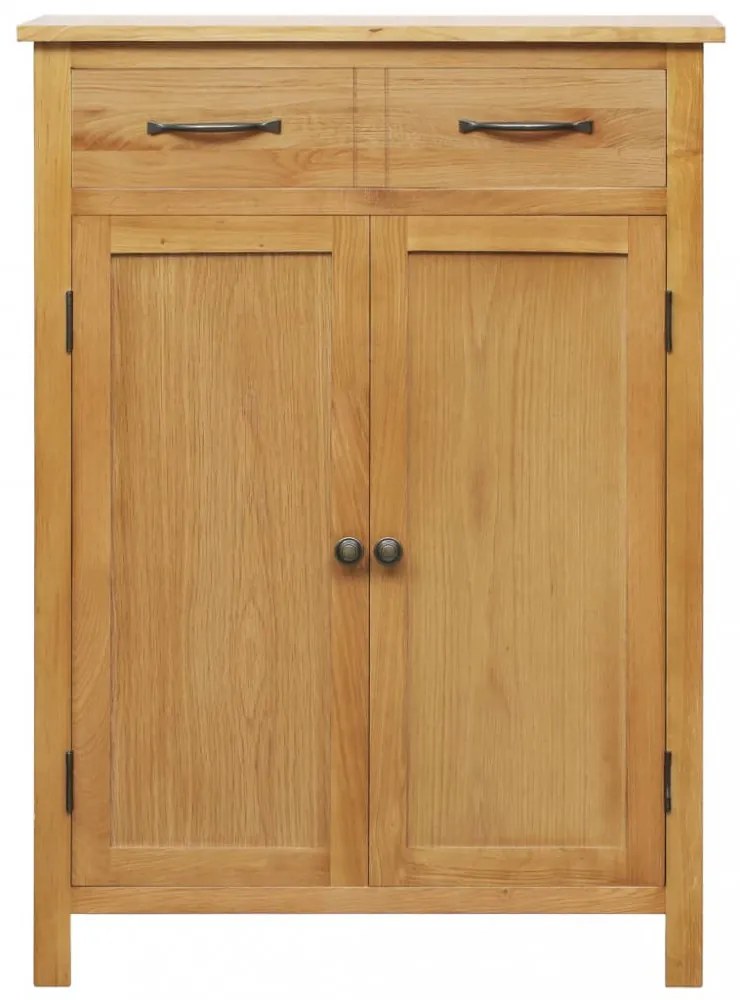 tömör tölgyfa cipősszekrény 76 x 37 x 105 cm