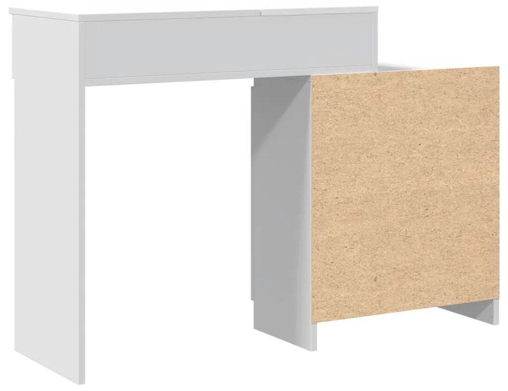 fehér LED-es fésülködőasztal 115 x 37 x 110,5 cm