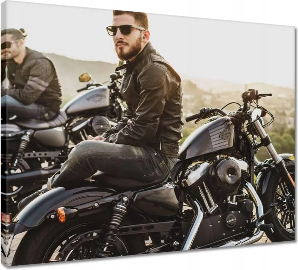 Vászonkép 50x40 Harley Davidson Motorkerékpár