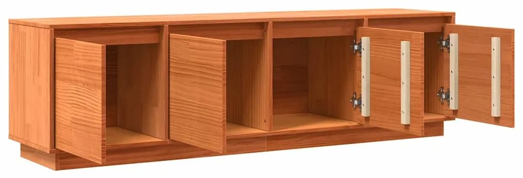 TV szekrény Barna 156 x 37 x 45 cm Tömör fenyőfa
