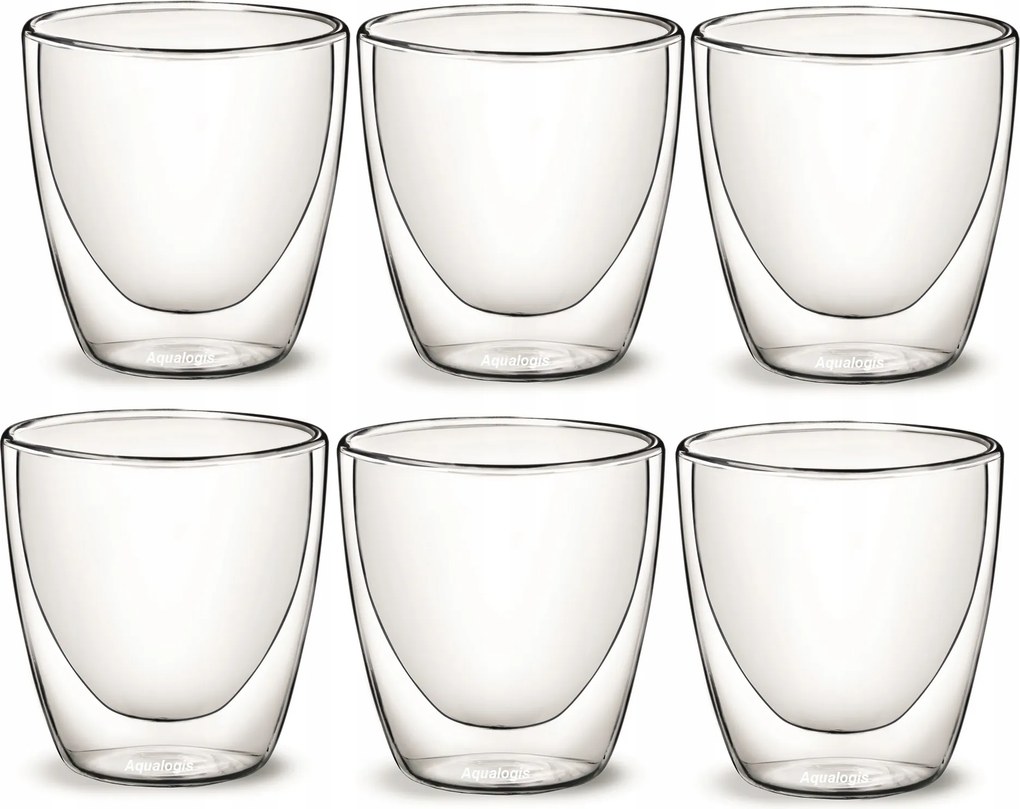 Aqualogis eszpresszó kávés termopohár szett 80ml 6 db-os