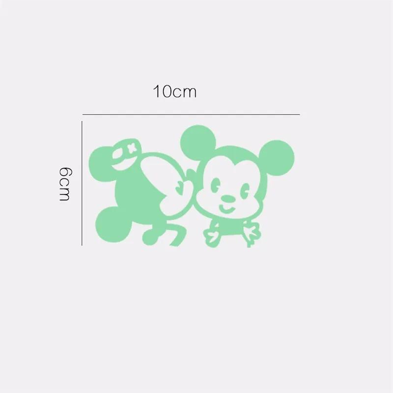 Foszforeszkáló matrica kapcsolóra "Mickey és Minnie" 10x6 cm