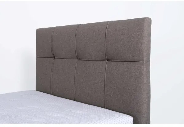 Kárpitozott ágy matraccal és tárolóhellyel MARIA ONE 90x200 cm taupe