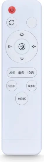 Brilagi - LED fényerőszabályozható mennyezeti lámpatest LUCIA LED/48W/230V Ø 41 cm fehér + távirányító
