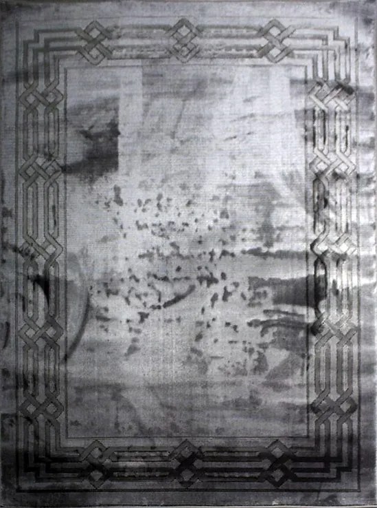 Szőnyeg 200x290 Szürke Fényes Kivágott 2x3 Keret