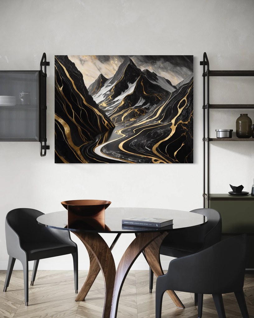Gario Vászonkép Glamour absztrakt hegyei Méret: 120 x 80 cm