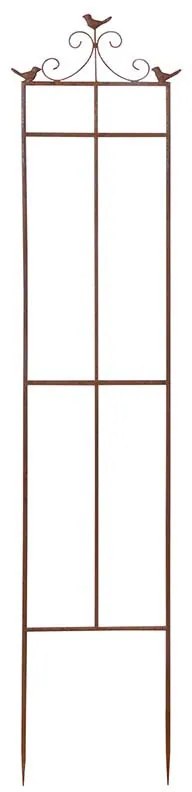 Növény kitámasztó állvány, madár díszítéssel, 32 x 160 cm