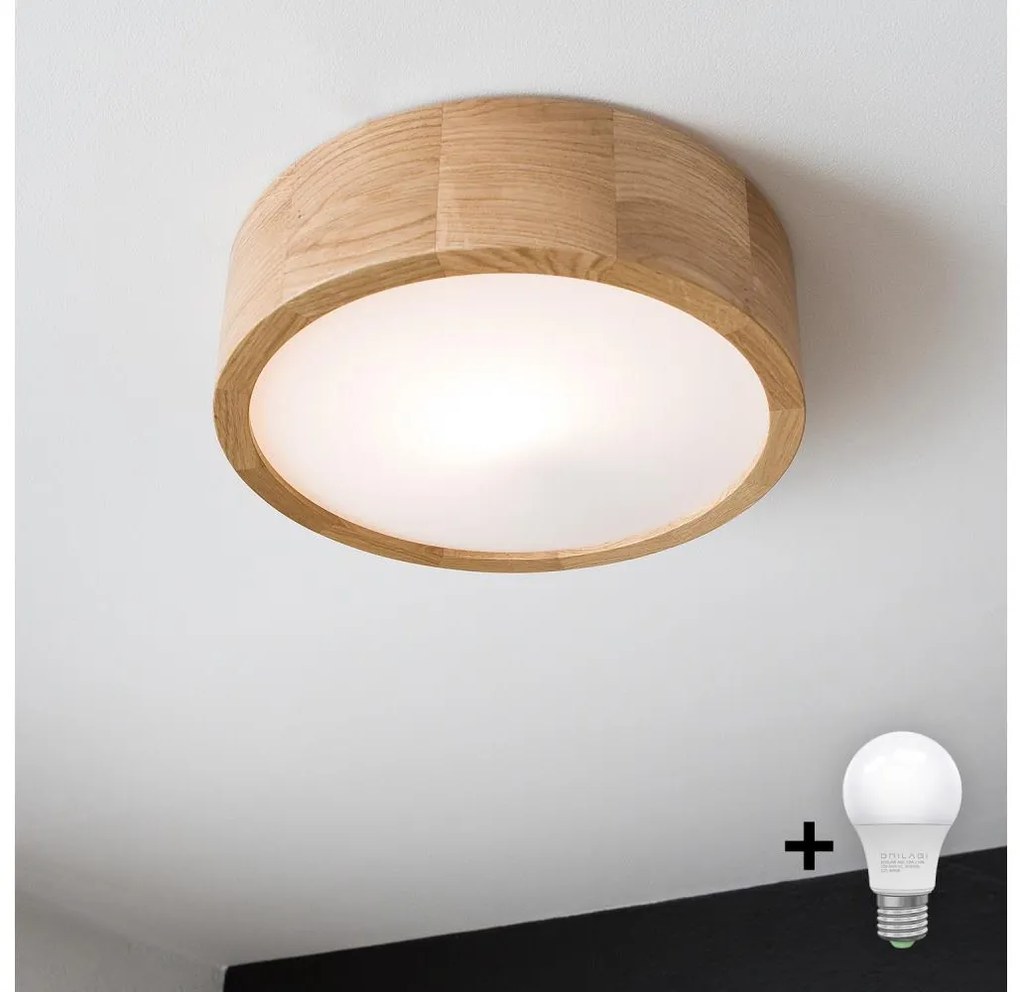 Brilagi Brilagi - LED mennyezeti lámpa CARVALHO 1xE27/60W/230V tölgy pr. 27,5 cm BG0736