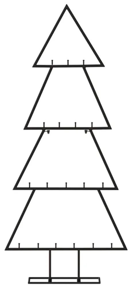 vidaXL fekete fém karácsonyfa dekorációhoz 90 cm