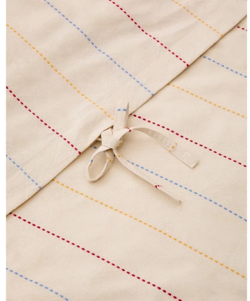 Bézs bio pamut gyerek ágyneműhuzat babaágyhoz lepedővel 110x180 cm Indani – Kave Home