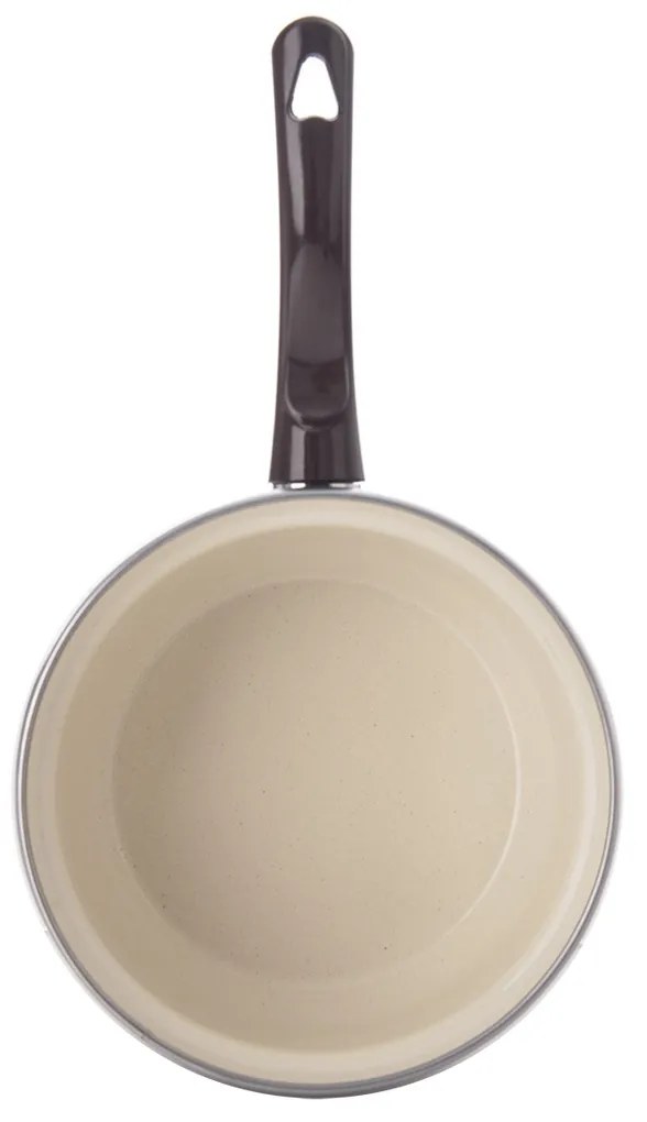Orion Smaltált serpenyő szegéllyel, barna, átmérő16 cm, 16 cm átmérőjű