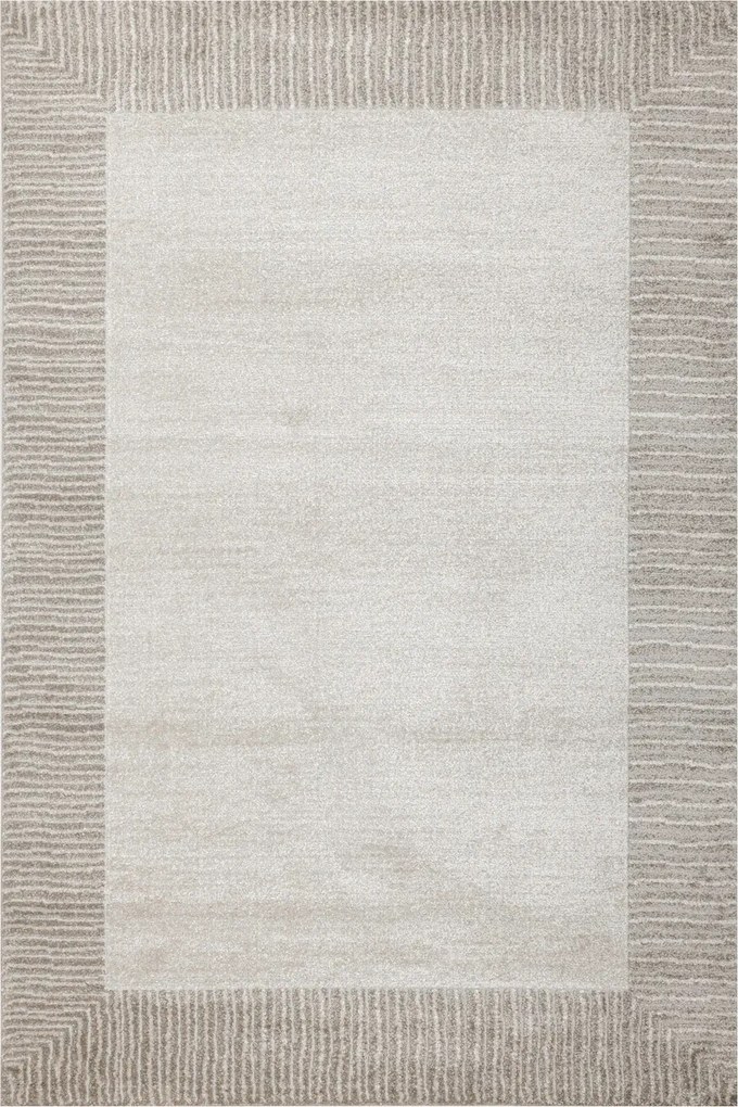 Szőnyeg Bézs Krém Kétszintes Téglalap Szobakeret Matara 200x290 cm