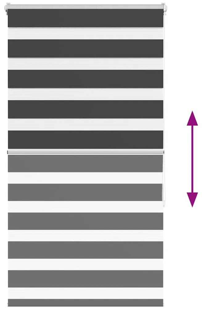 zebrafüggönnyel fekete szövetszélesség 65,9 cm poliészter