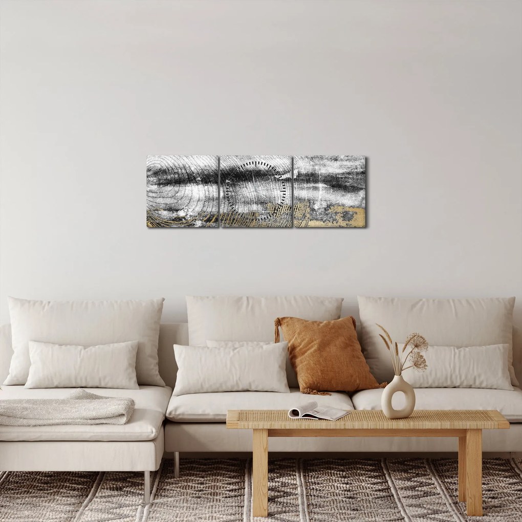 Kép - Absztrakció (órával) (90x30 cm)