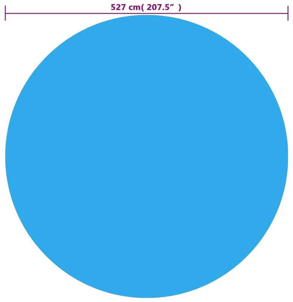 Kék polietilén medencetakaró 527 cm