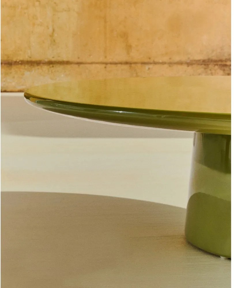 Beton kerek kerti dohányzóasztal ø 110 cm Albanella – Kave Home