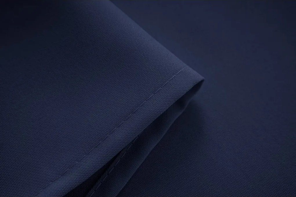 Függöny OXFORD LIGHT 140x270 cm, sötétkék Felfüggesztés: Hullámos sínszalag