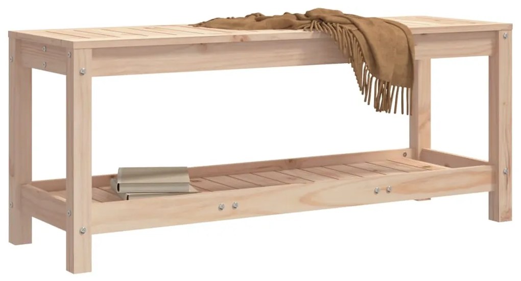 tömör fenyőfa kerti pad 108x35x45 cm