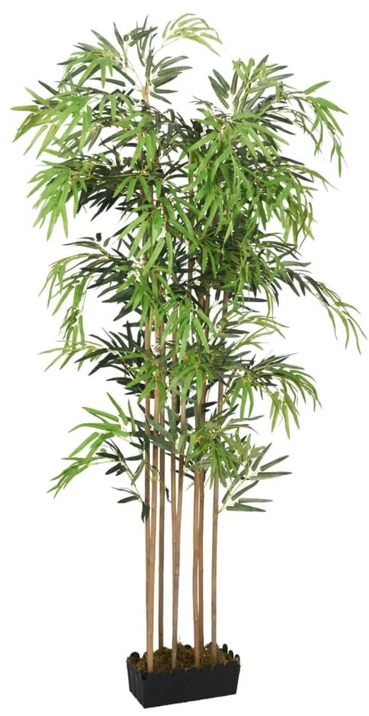 vidaXL zöld mű bambuszfa 1095 levéllel 150 cm