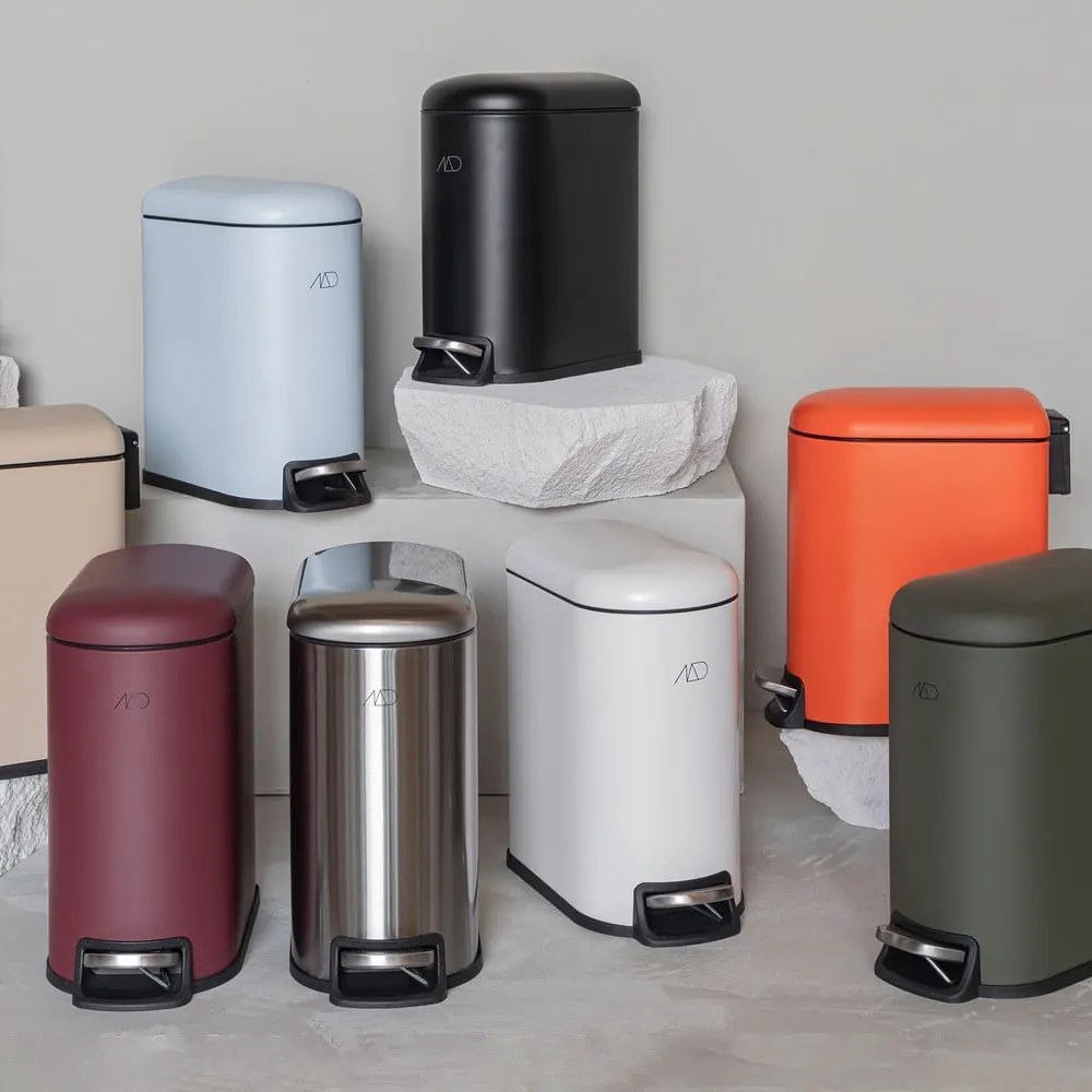 Sötétlila fém pedálos szemetes 5 l Mini Walther – Mette Ditmer Denmark