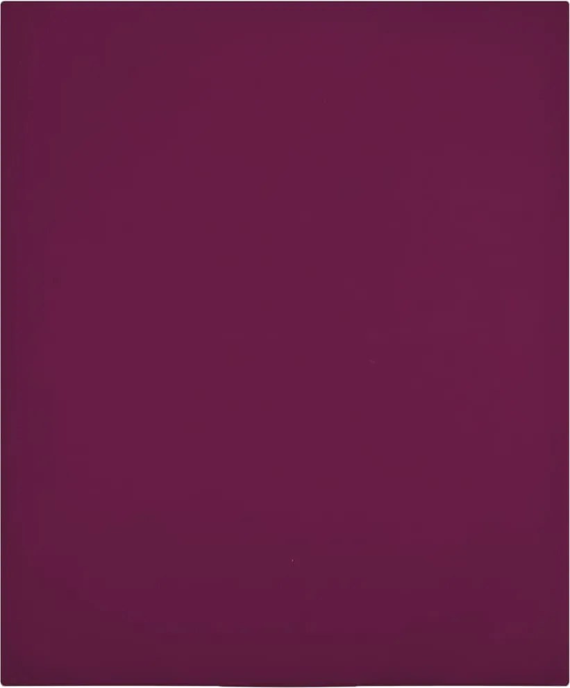 vidaXL 2 db bordó pamutdzsörzé gumis lepedő 140 x 200 cm