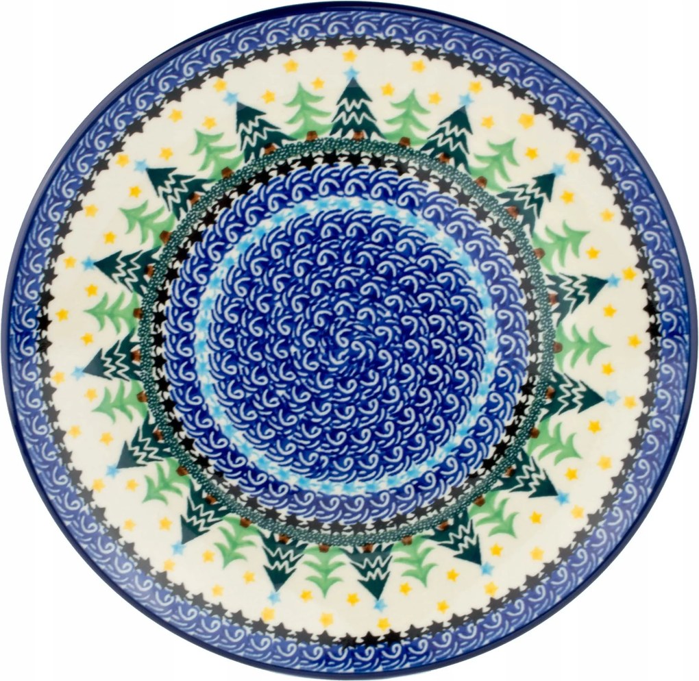 Ebédlő tányér 25cm Ceramika Artystyczna Bolesławiec