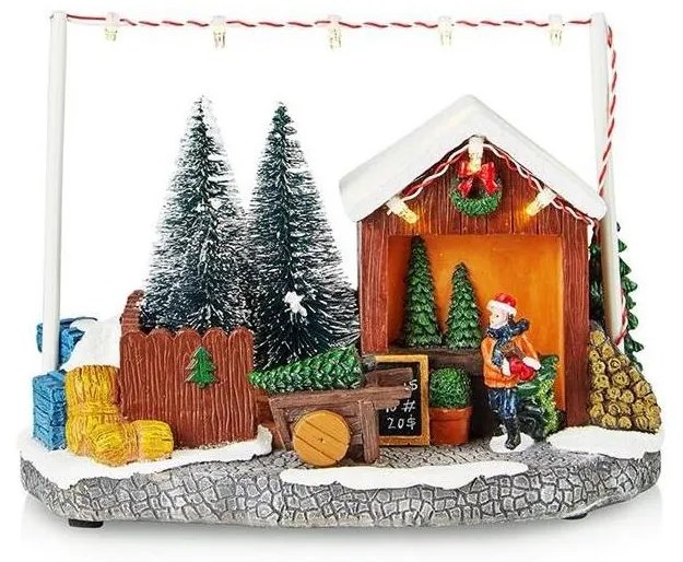 Markslöjd 705408 - LED Karácsonyi dekoráció ELTA LED/0,48W/2xAA többszínű