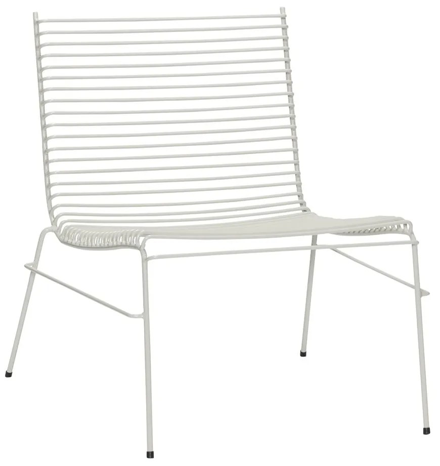 Fehér fém kerti fotel String – Hübsch