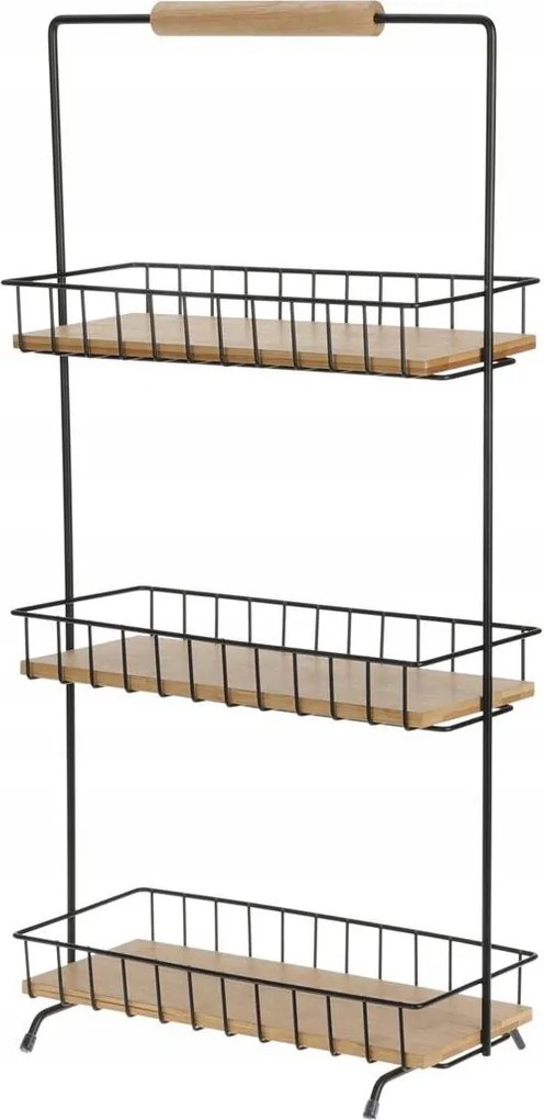 Pultra szerelhető rendszerező konyhai polc 3 szint 58cm