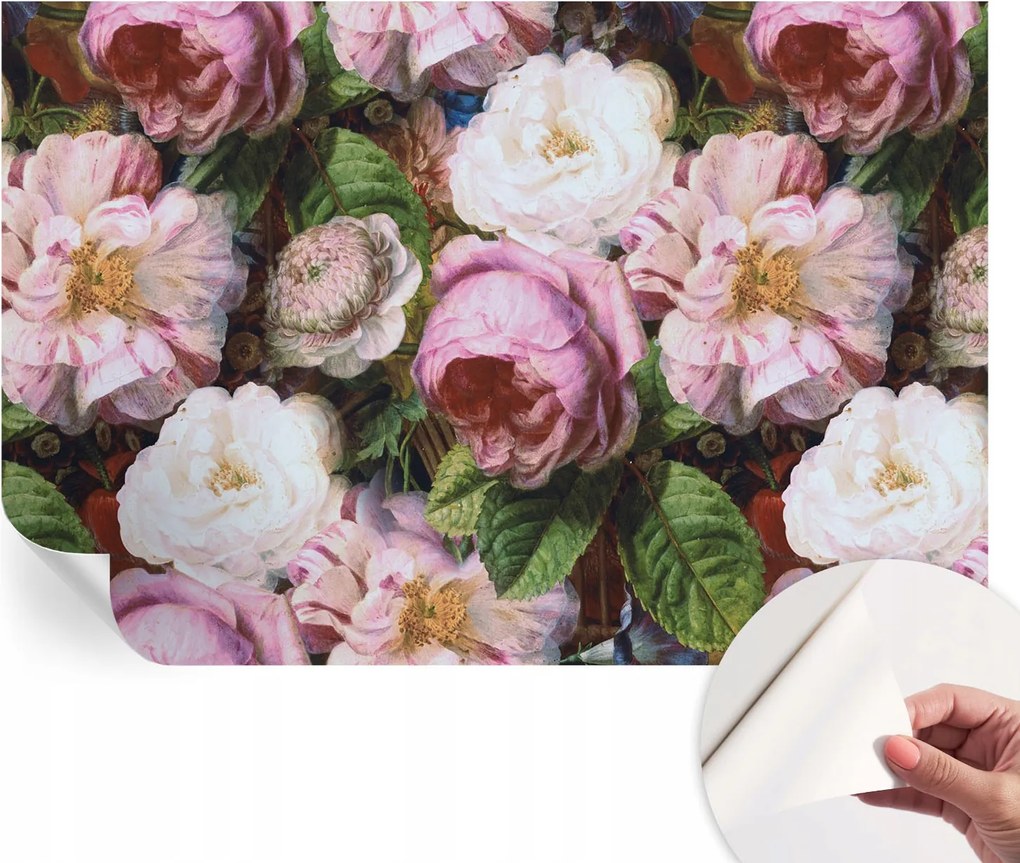 Öntapadós fotótapéta Falra 3D Loft Virágos elegancia 104x70 cm