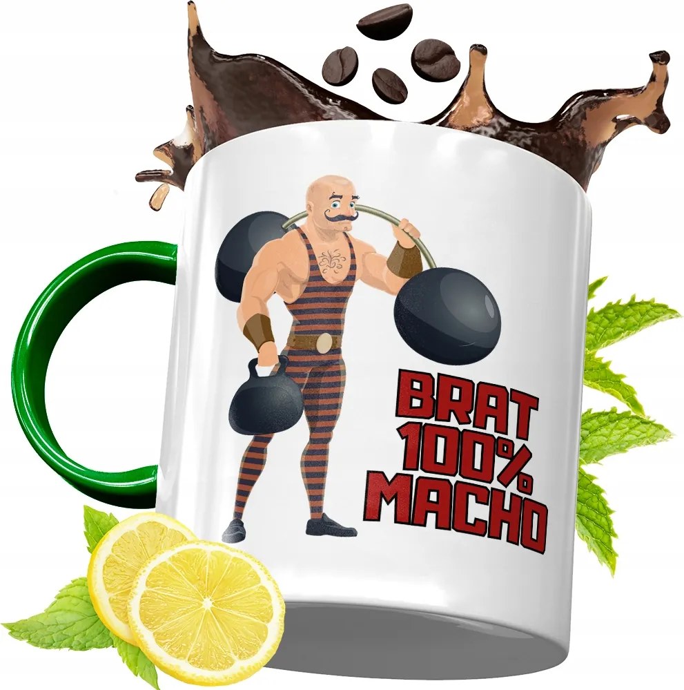 Zöld Bögre Testvérnek Ajándékba, fényképes nyomattal