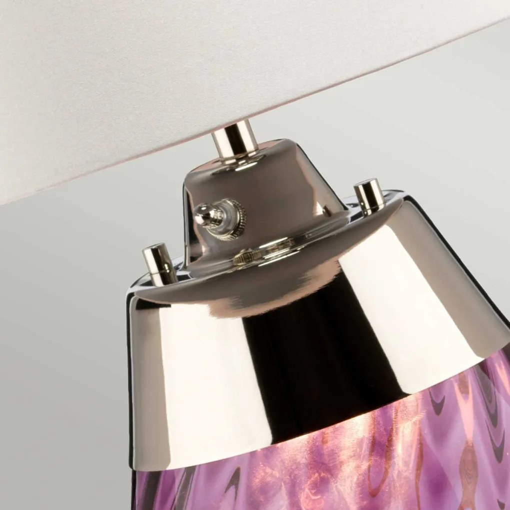 Elstead Lighting LENA SMALL LENA-TL-S-PLUM-OWSS Asztali lámpa 1X7W/GU10+1x60W/E27