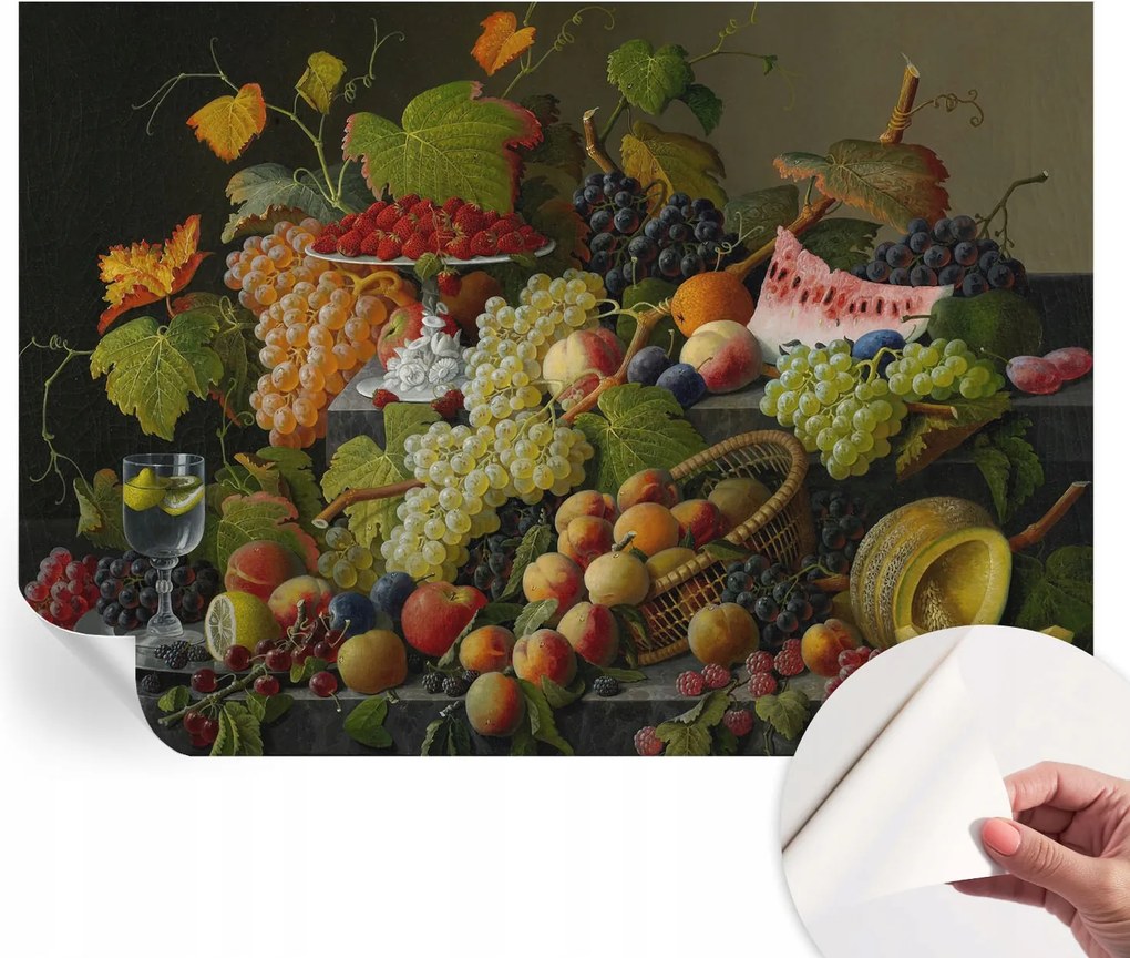 Design fali fotótapéta öntapadós gyümölcsös kompozíció 312x219