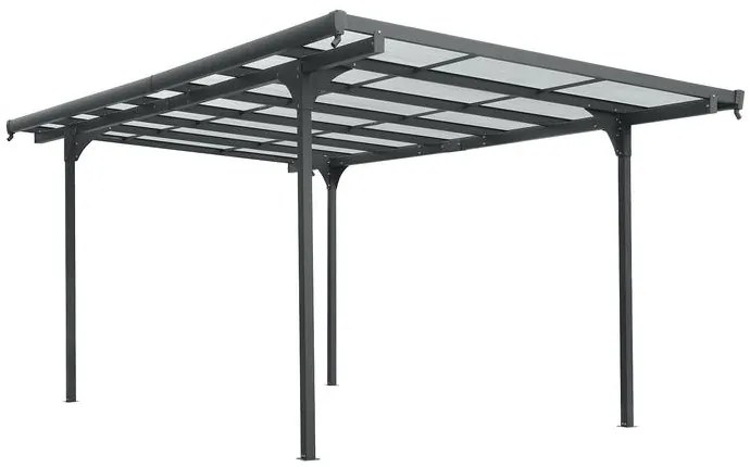 pergola LANITPLAST ALU 53 antracit + bronz PC LG4121