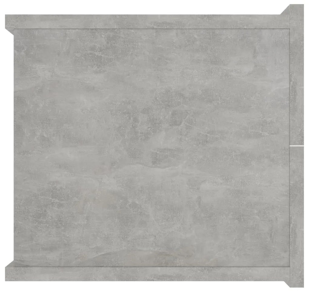 Betonszürke szerelt fa éjjeliszekrény 40 x 30 x 30 cm