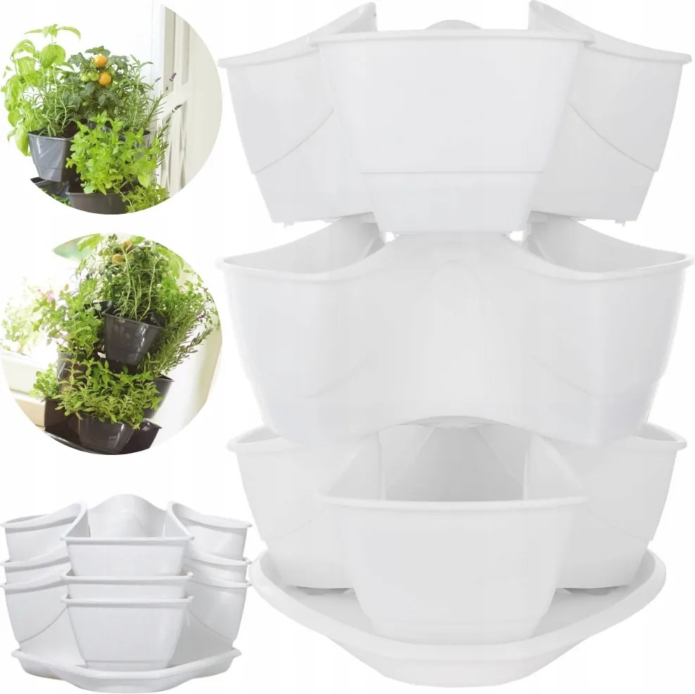 Parkside Lépcsőzetes Virágtartó Kaspó Gyógynövények Számára