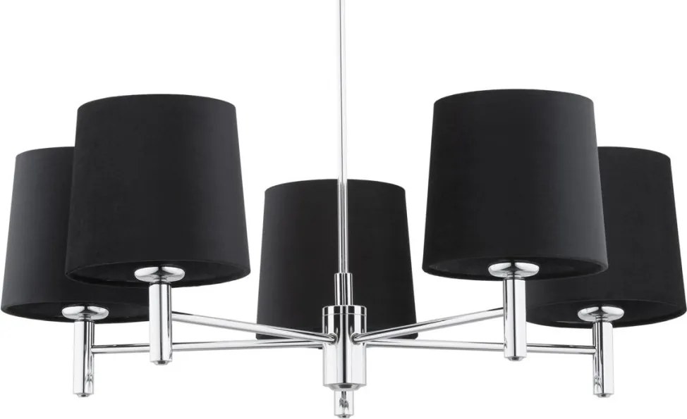 ARGON 2108 BOLZANO PLUS Modern Csillár Króm, Sötét Szürke E27 IP20