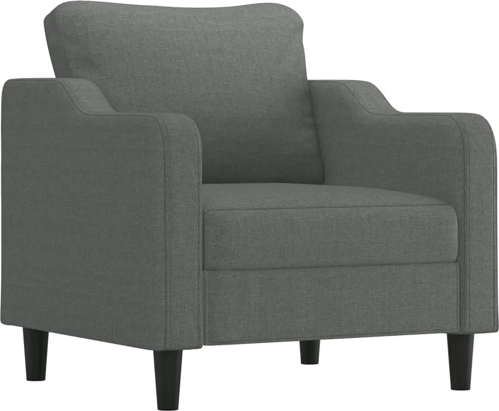 vidaXL sötétszürke szövet kanapéfotel 60 cm