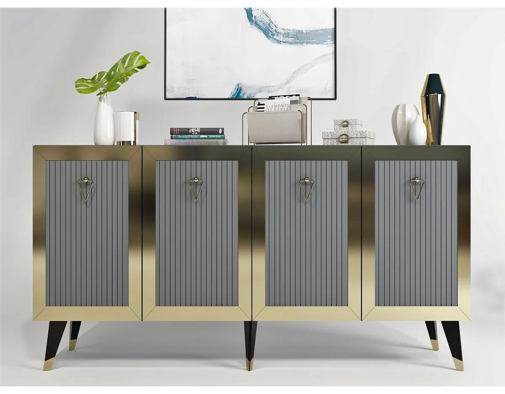 Bare Anthracite and Gold szekrény