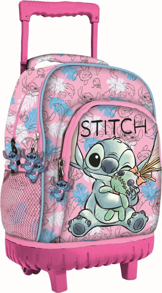 Disney Lilo és Stitch, A csillagkutya Doll prémium gurulós iskolatáska, táska 44 cm