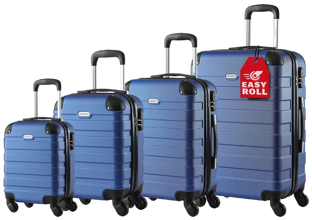 Deuba 4 darabos bőröndszett – kék