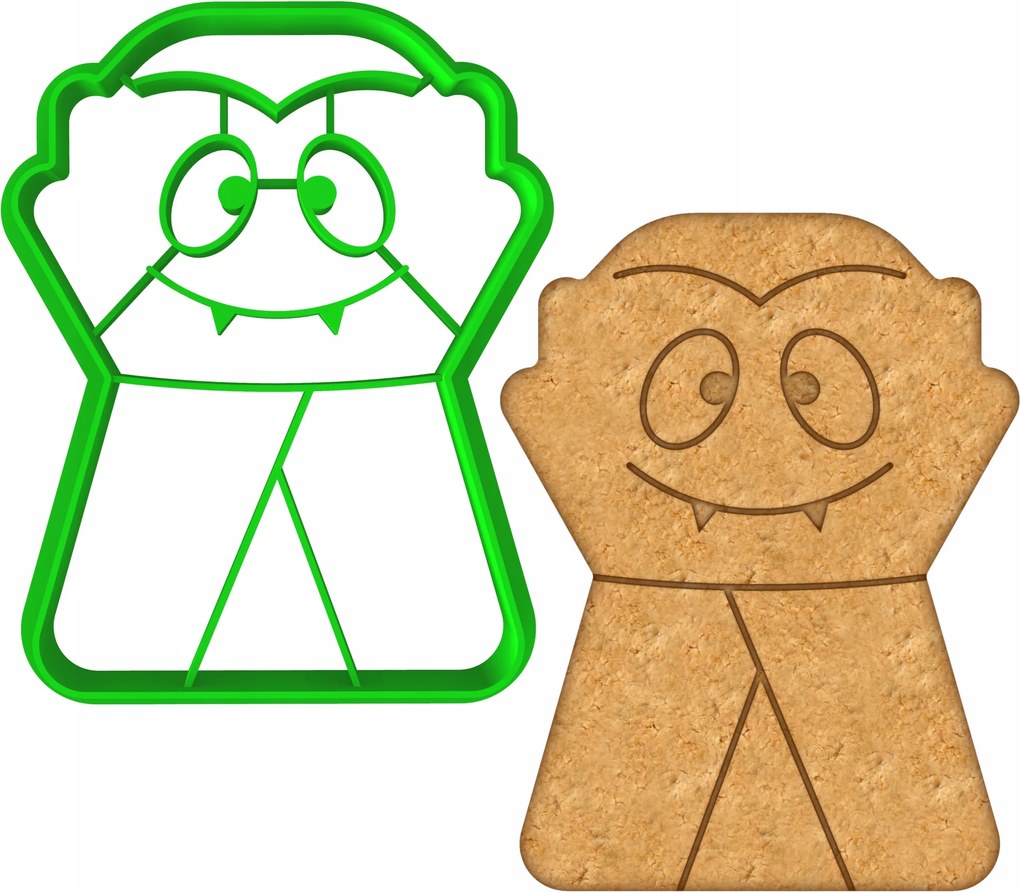 Forma Lyukasztó Sütemény- és Mézeskalácsvágó Halloween Drakula Vámpír