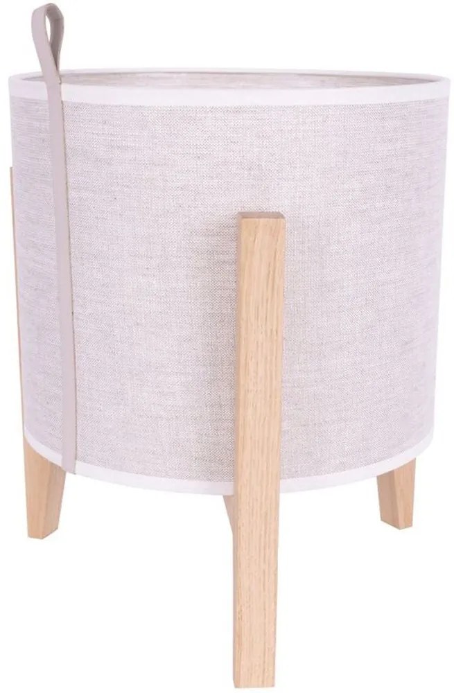 Spot-Light 72709174 - CASIOPEA asztali lámpa 1xE27/40W/230V tölgy