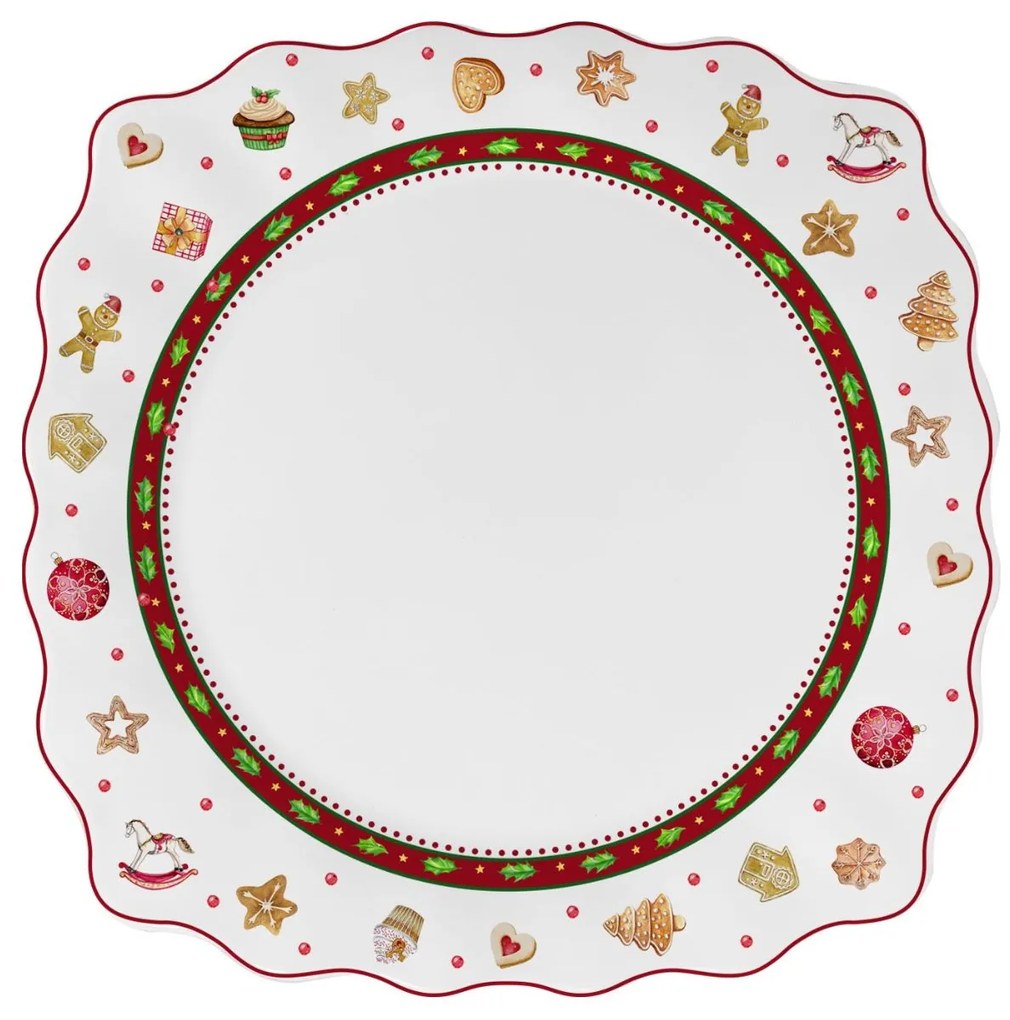 Mézeskalács karácsonyi sekély tányér 26cm