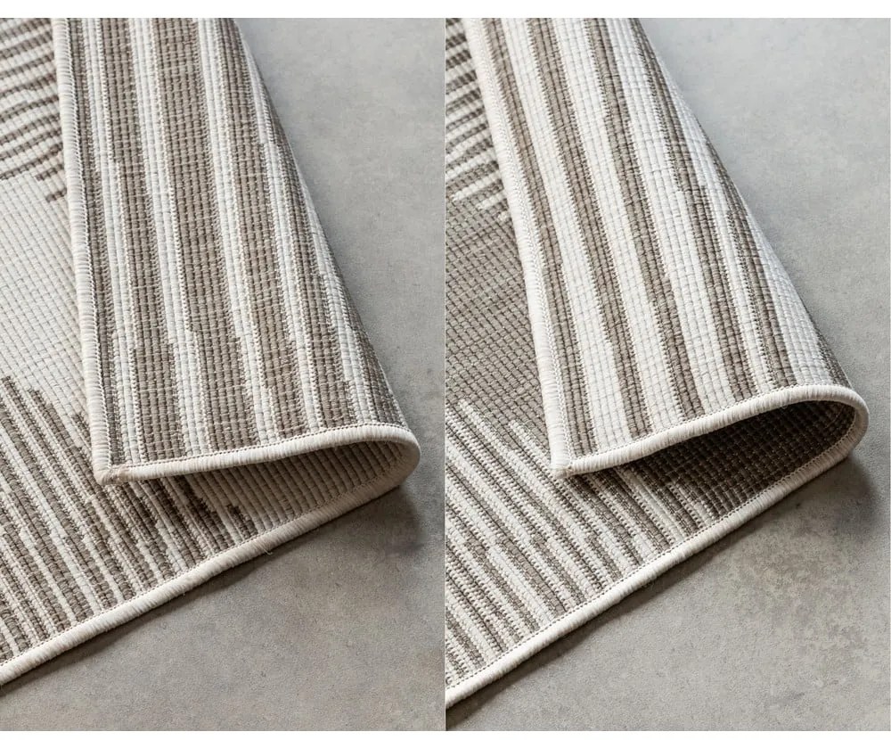 Barna-krémszínű kültéri szőnyeg 200x290 cm Gemini – Elle Decoration