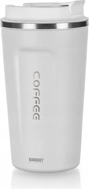 Thermo utazó bögre modern Arty fehér 450 ml