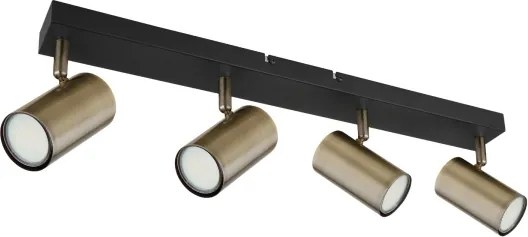 Globo 57911-4M - ROBBY 4xGU10/35W spotlámpa, fekete/fém