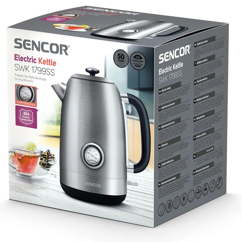 Sencor SWK 1799SS vízforraló 1,7 l, rozsdamentesacél